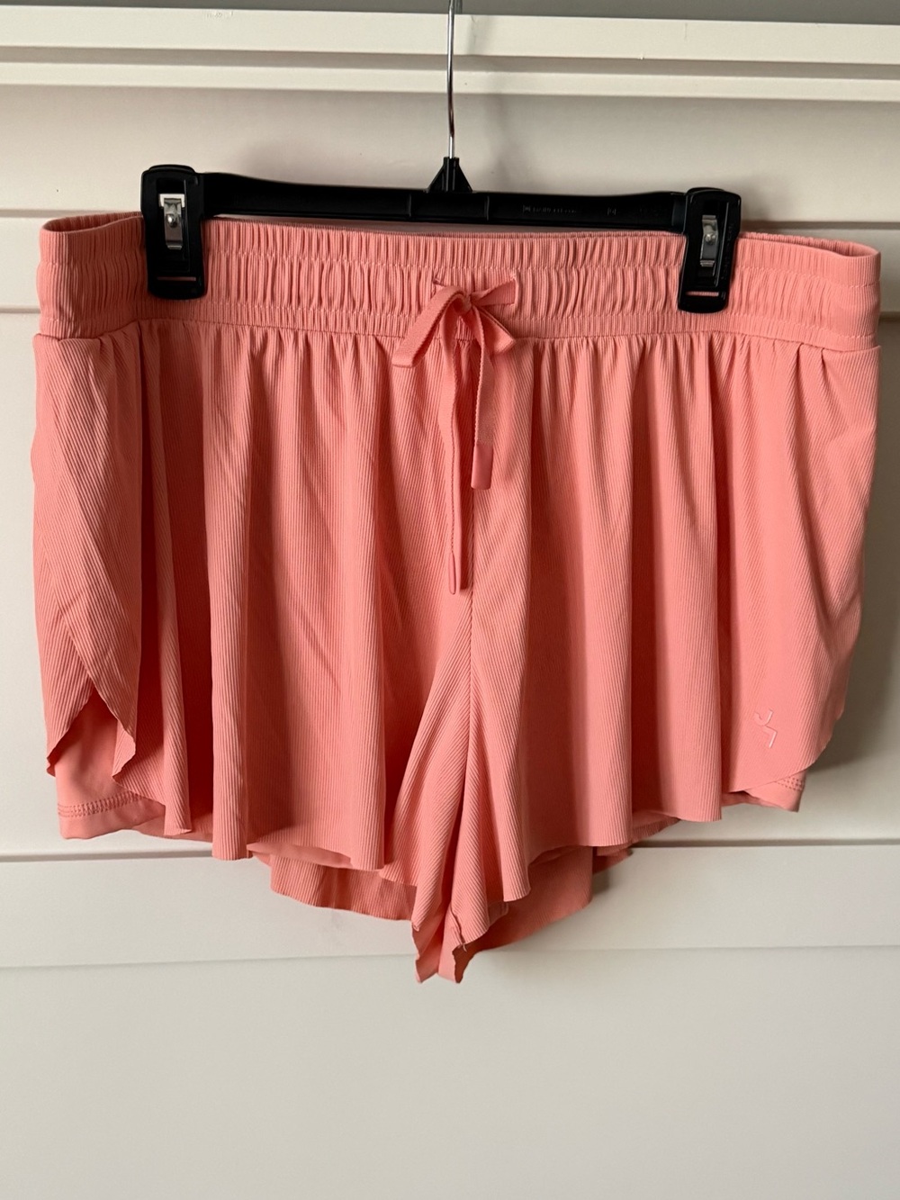 JoyLab Coral Layered Athletic Shorts with Drawstring